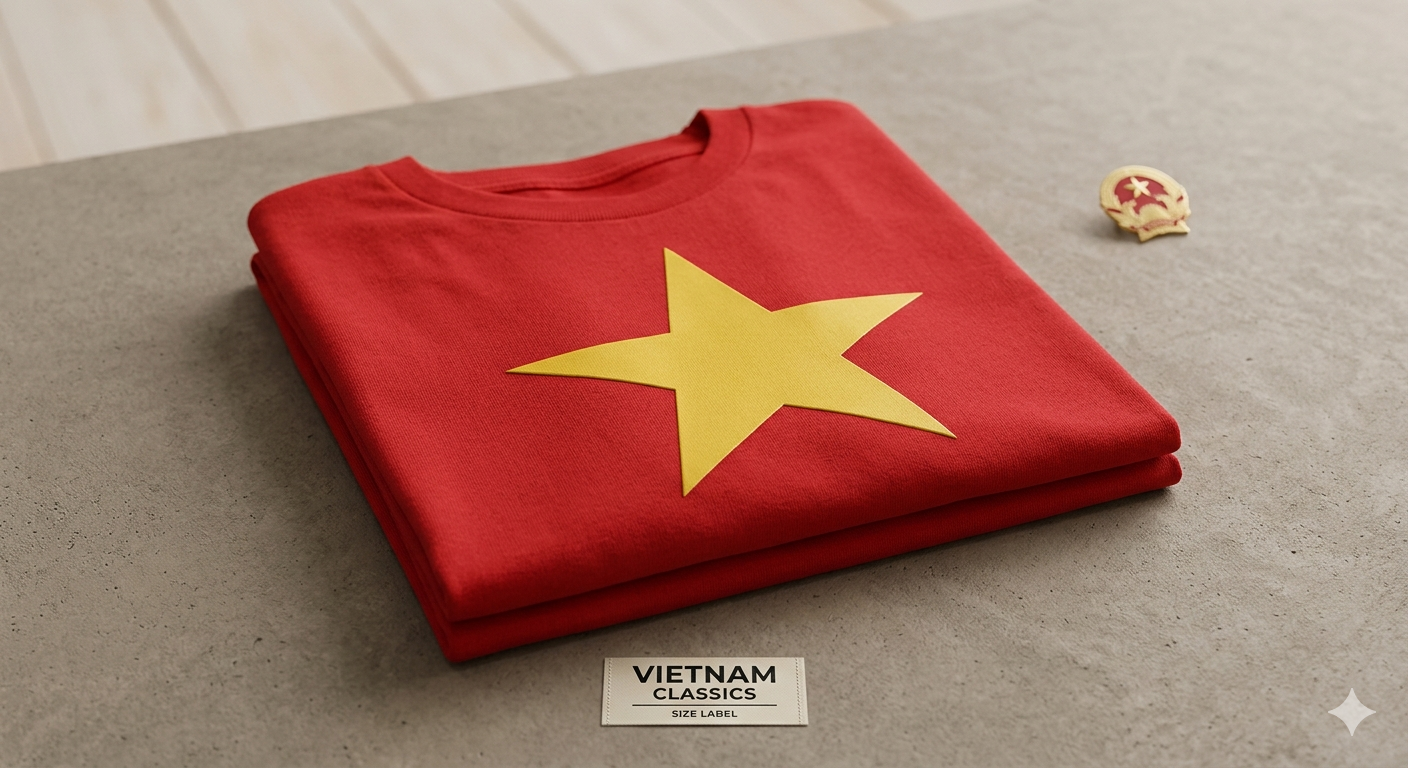 Red Flag with Golden Star